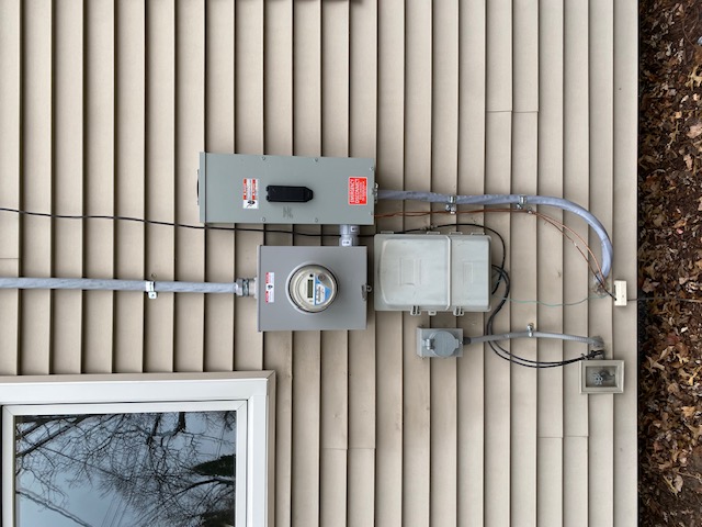 Completed electrical installation project by licensed electrician Michigan